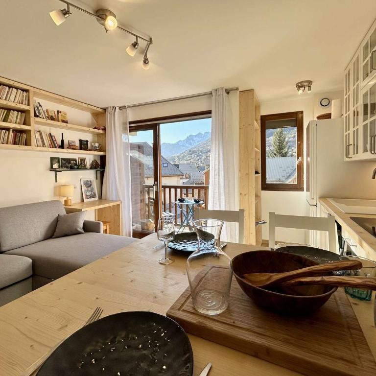 Studio rénové pour 4 pers avec balcon et parking à Briançon - FR-1-330C-149 - Appartement - 7