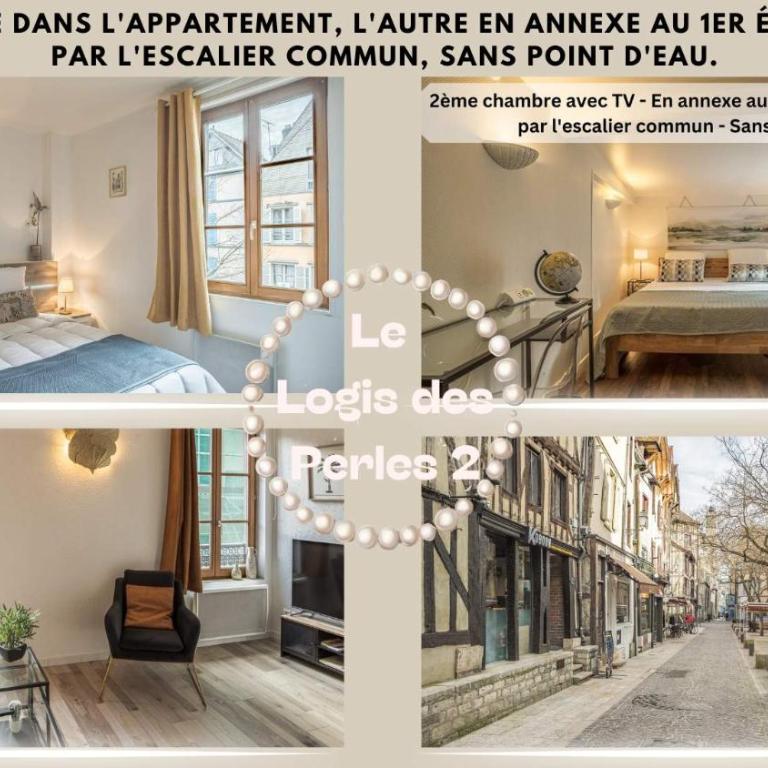 Le Logis des Perles 2 - Emplacement Idéal - 6 pers - Appartement 2 Chambres - 2