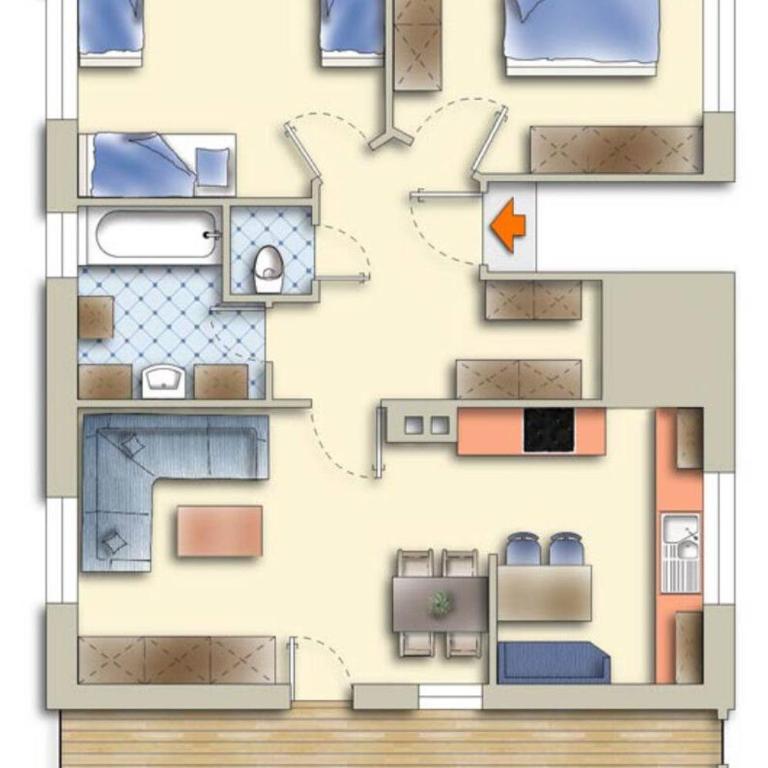 Haus Michael - Apartment mit 2 Schlafzimmern und Balkon - 19