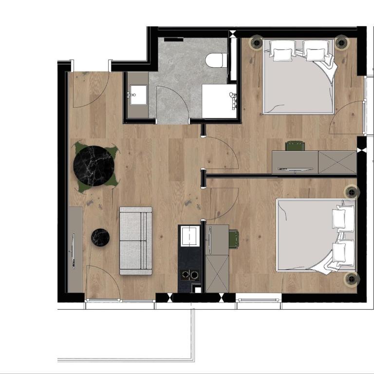 Apartment in Kirchberg near Ski Lift - Apartment mit 2 Schlafzimmern - 4