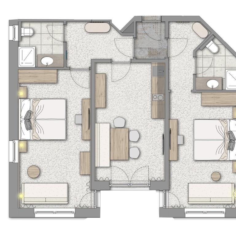 Hotel Alpenaussicht Obergurgl - Apartment mit 2 Schlafzimmern und Balkon - 5