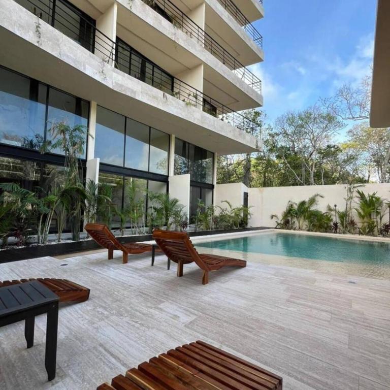 TULUM Beautiful Studio minutes from the Beach - One-Bedroom Apartment - 12