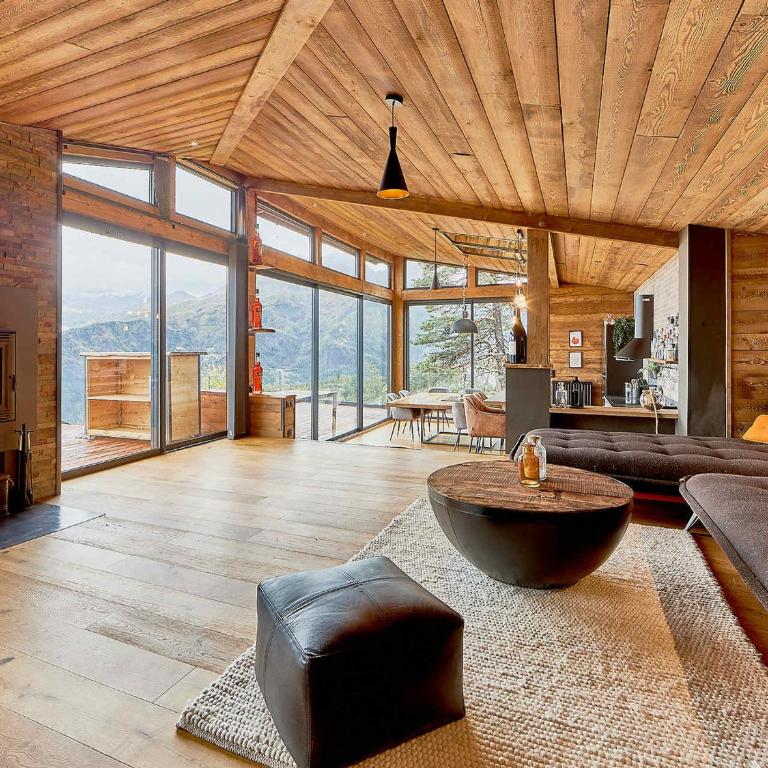 Chalet d'exception à Pra-Loup 1600 avec Sauna et Vue sur Montagnes - Chalet 3 Chambres - 4