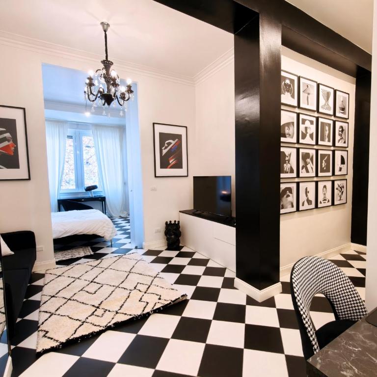 Black and White Apartment in Milan downtown with AC, Wifi and Subway M1 M2 Airoport connected, Central Station - Appartamento Deluxe - 7