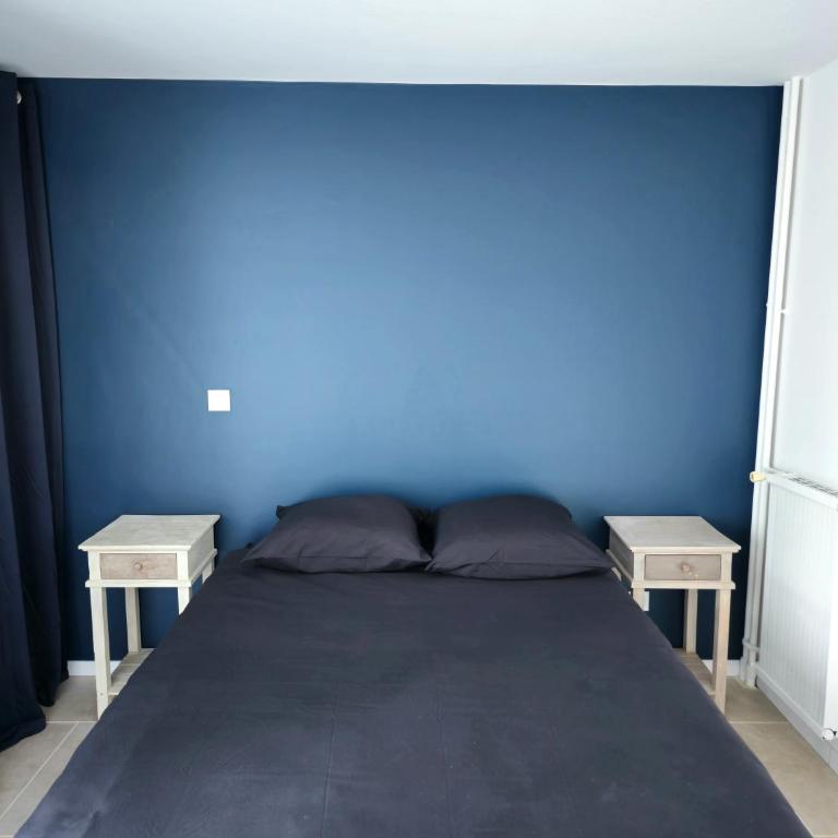 Les chambres de Sandrine avec dans un appartement en collocation - Chambre Double avec Salle de Bains Privative - 7