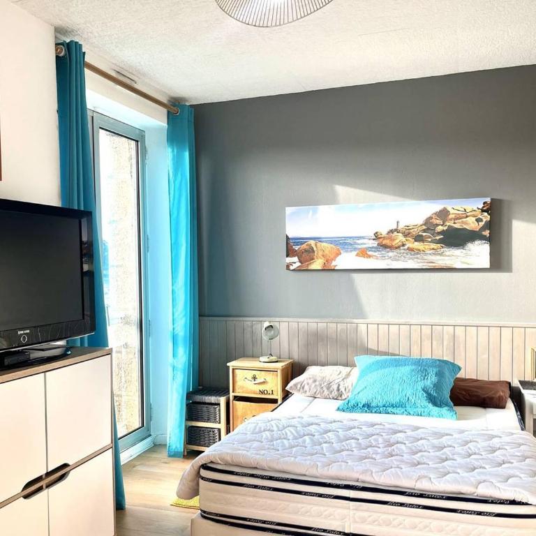 Studio cosy pour 2 pers. avec parking à Perros-Guirec, près de la plage St Guirec - FR-1-368-436 - Apartment - 2
