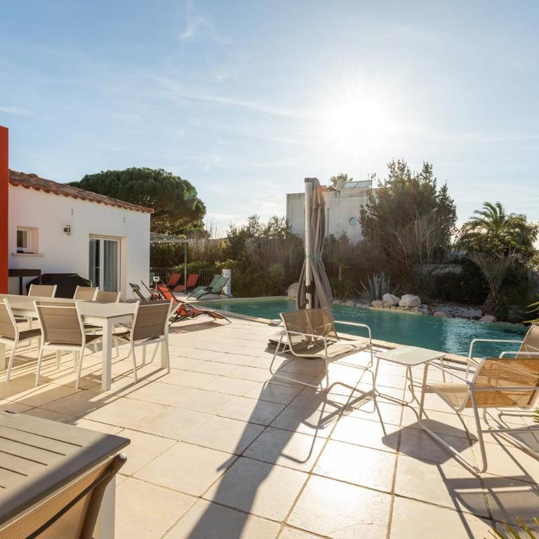 Le Trésor de Rochelongue Villa de Lujo Espaciosa con Piscina Infinita - Villa - 16