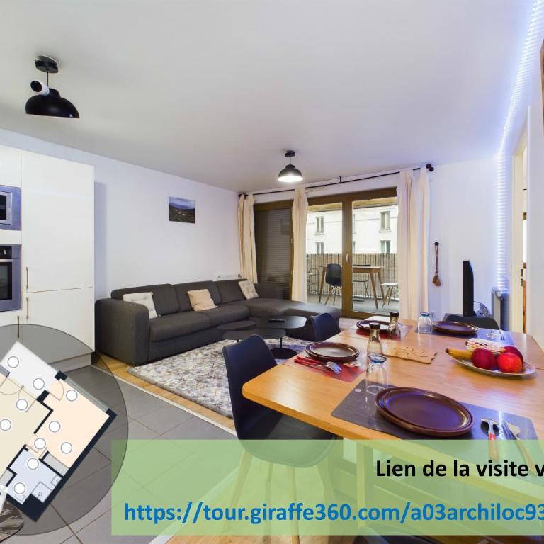 Roi de la Seine à Paris, stade, Gare parking et terrasse - Appartamento con 1 Camera da Letto - 1