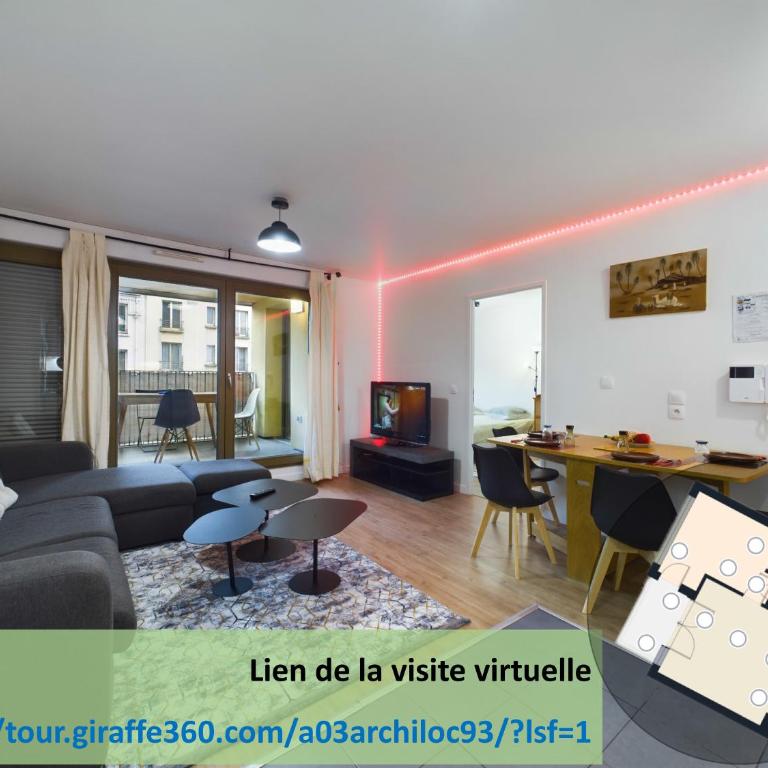 Roi de la Seine à Paris, stade, Gare parking et terrasse - Appartamento con 1 Camera da Letto - 15