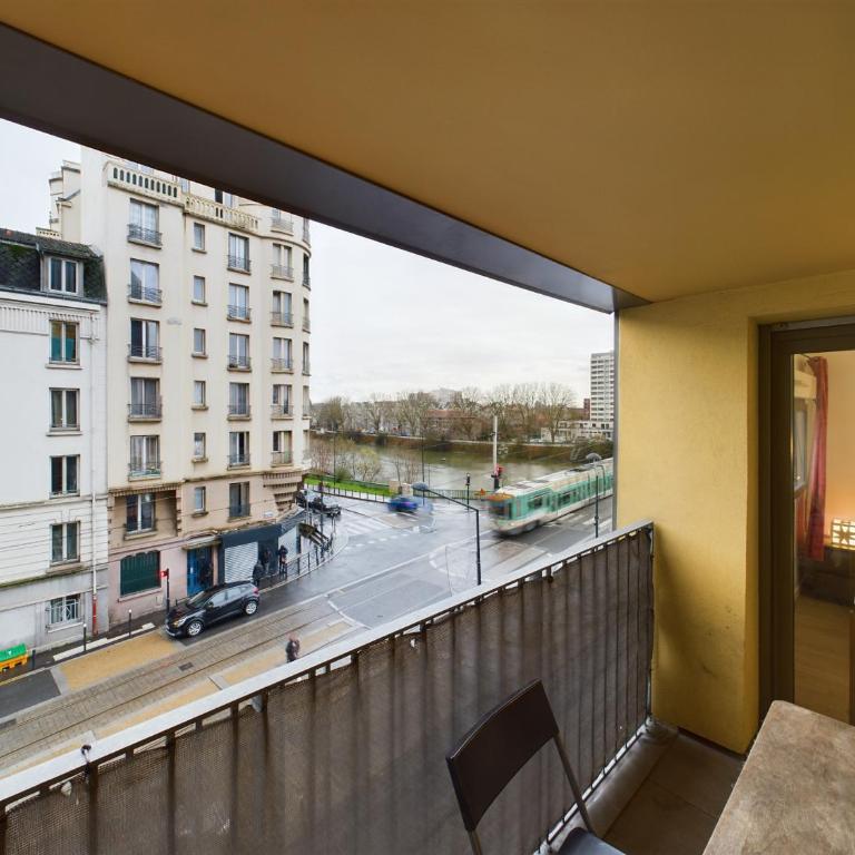 Roi de la Seine à Paris, stade, Gare parking et terrasse - Appartamento con 1 Camera da Letto - 35