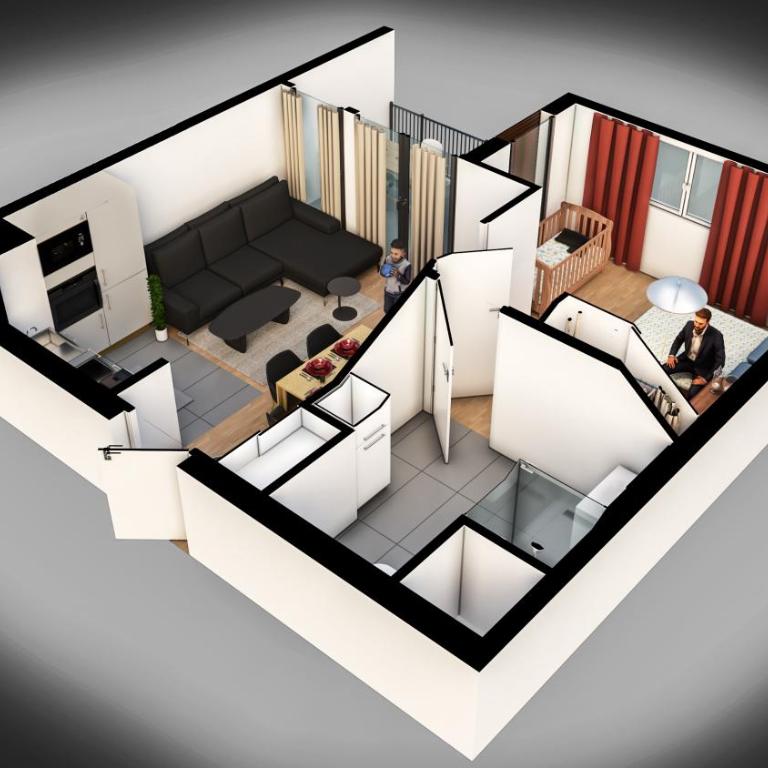 Roi de la Seine à Paris, stade, Gare parking et terrasse - Appartamento con 1 Camera da Letto - 13