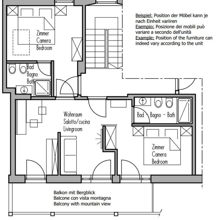 Residence Viktoria - Appartamento Superior con 2 Camere da Letto - 22