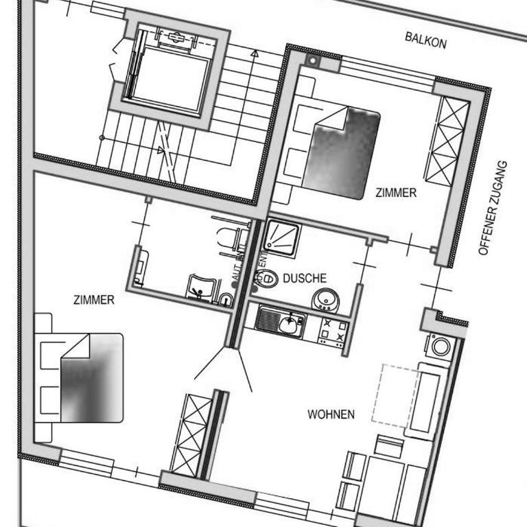 Residence Viktoria - Appartamento Superior con 2 Camere da Letto - 23