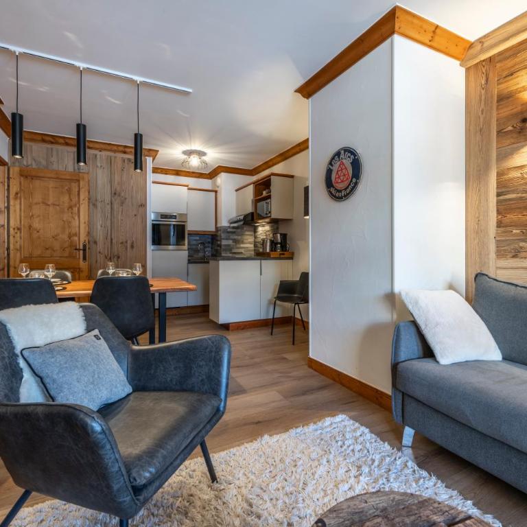 Appartement 4-5 personnes skis aux pieds piscine intérieure sauna hammam - Appartement 1 Chambre - 2