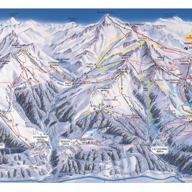 La Pourvoirie - 4 Vallées - Thyon-Les Collons, 10 pers, ski à 200 m, 4 parkings, vue fantastique ! - Superior Chalet - 43