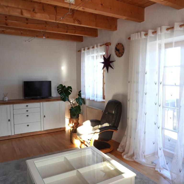 FeWo BergZeit auf 1000 m Höhe mit Balkon, Parkplatz, WLAN, Küche - Apartment mit 1 Schlafzimmer - 10