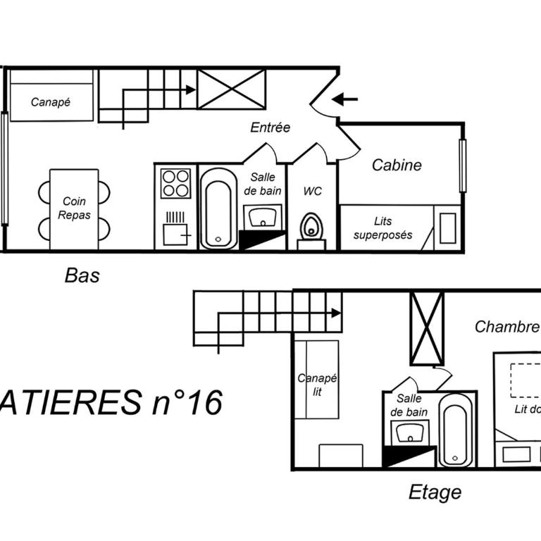 Joli Duplex Calme, Plein Sud, Sur les Pistes, 2* pour 5 Personnes - FR-1-182-212 - Appartement (5 Adultes) - 24