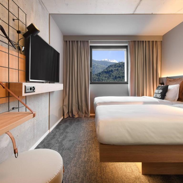 Moxy Sion - Standard Zimmer Moxy mit 2 Einzelbetten - 4