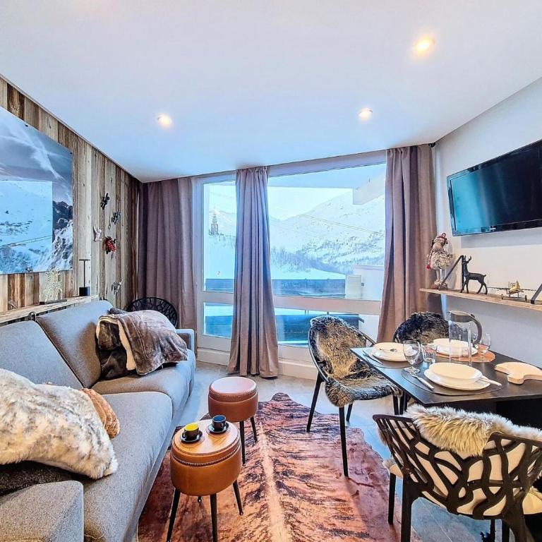 Résidence Caron - Studio moderne et lumineux · Départ et retour skis aux pieds · Balcon MAE-3314 - Studio - 1