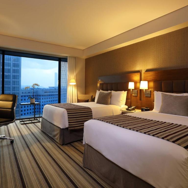 JW Marriott Hotel Mexico City Santa Fe - Habitación Deluxe con 2 camas dobles y vistas a la ciudad - 7