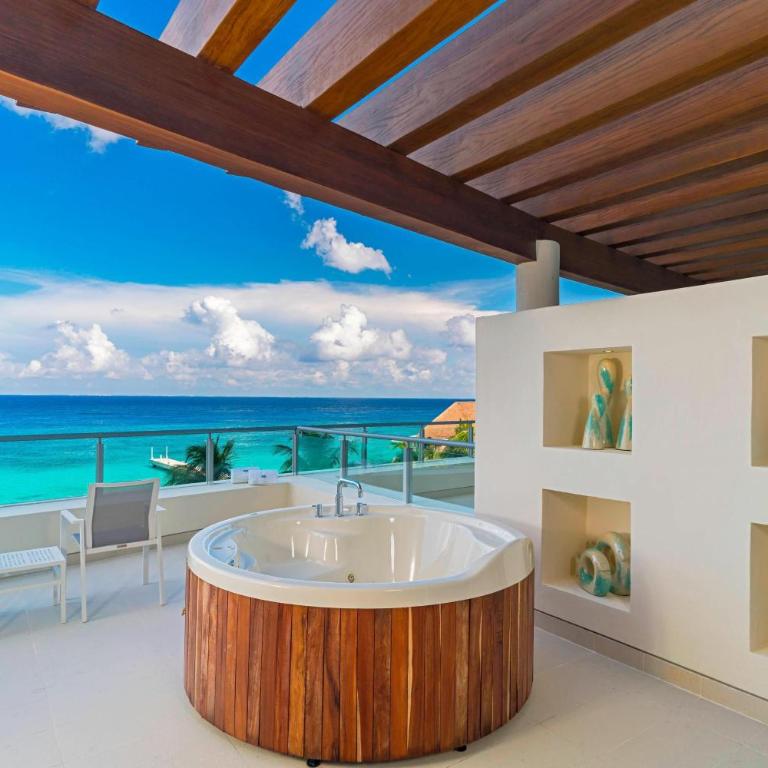The Westin Cozumel - Suite Deluxe más pequeña de 1 dormitorio con cama extragrande y vistas al océano - 11
