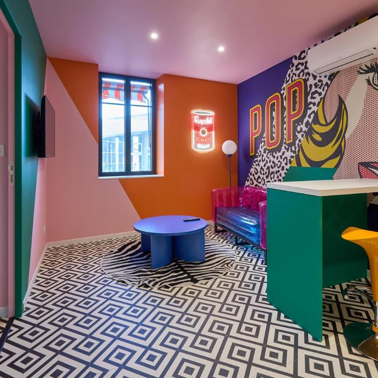 La Villa Orange - POP'ART - proche cité médiévale et centre ville à pied - Apartment mit 1 Schlafzimmer - 3