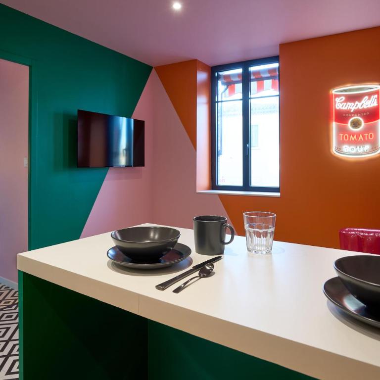 La Villa Orange - POP'ART - proche cité médiévale et centre ville à pied - Apartment mit 1 Schlafzimmer - 23