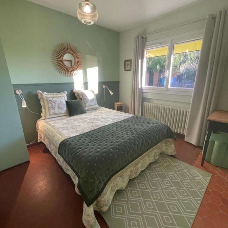 Villa Daphné - Doppel-/Zweibettzimmer mit Gartenblick - 13