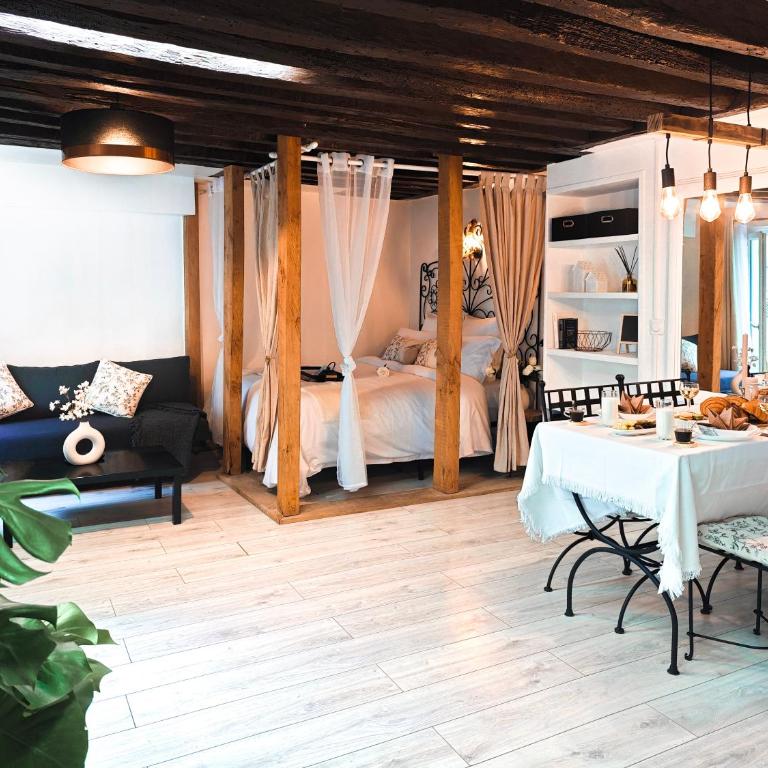Rustic Charm&Dreamhome 40m2 in the heart of Paris, near Pompidou and Notre-Dame, Subway 4,8,9 Honeymoon favourite - Appartement 1 Chambre - 8