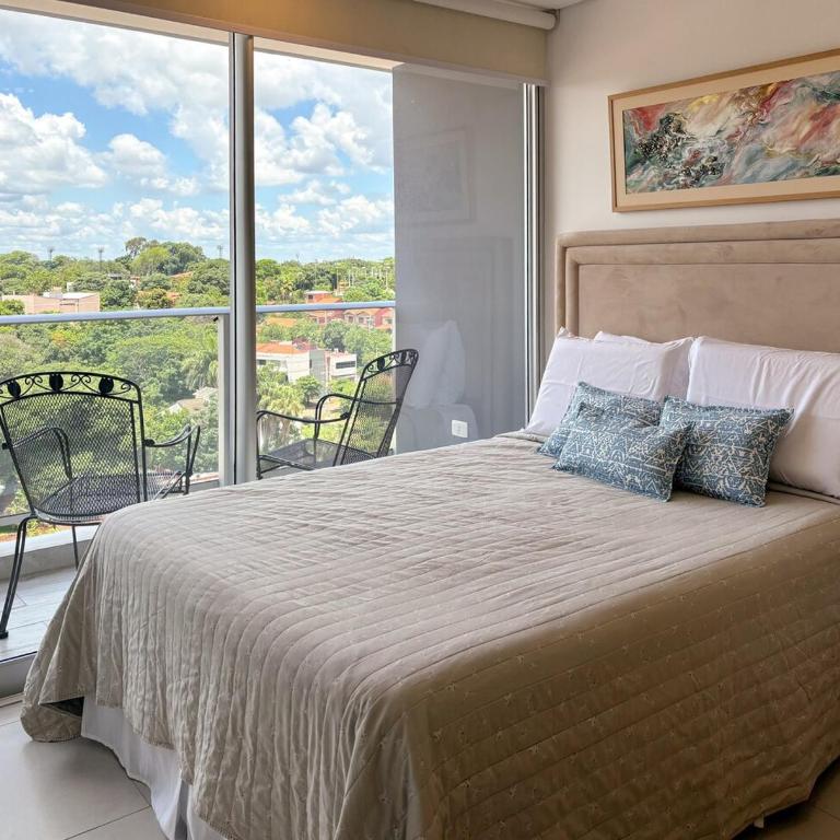 Loft with balcony and garage minutes away from corporate axis - One-Bedroom Apartment - 62