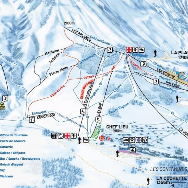 Appartement Nez-à-nez à Albiez - Appartement 3 Chambres avec Vue sur la Montagne - 25