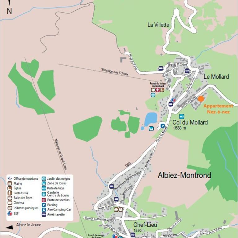 Appartement Nez-à-nez à Albiez - Appartement 3 Chambres avec Vue sur la Montagne - 24