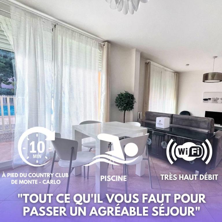 Direct Monaco 2 Pièces devant piscine - Appartement 1 Chambre - 1