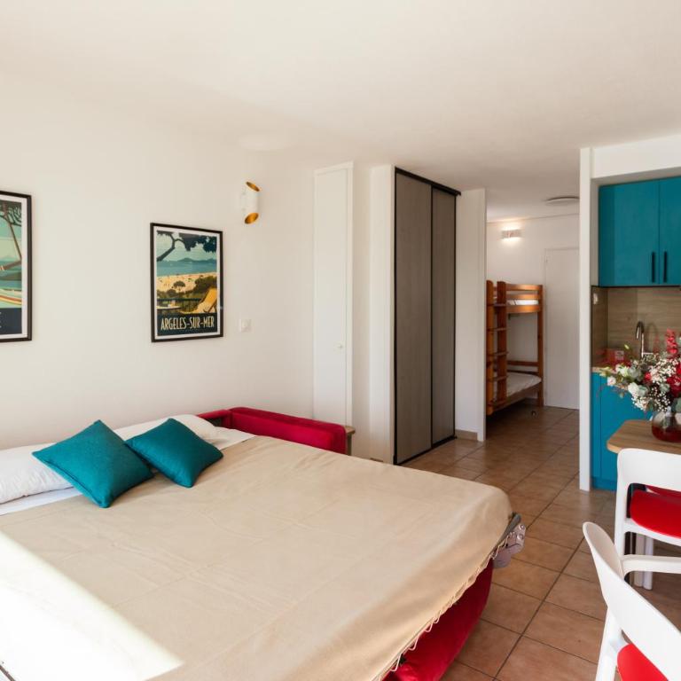 Appart Hôtel Mer & Golf Port Argelès - Studio Confort - Côté Montagne - 6