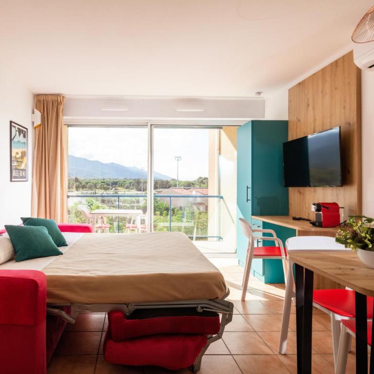Appart Hôtel Mer & Golf Port Argelès - Studio Confort - Côté Montagne - 4