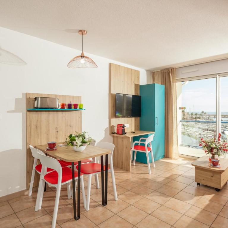 Appart Hôtel Mer & Golf Port Argelès - Appartement Confort 1 Chambre - Côté Port - 6