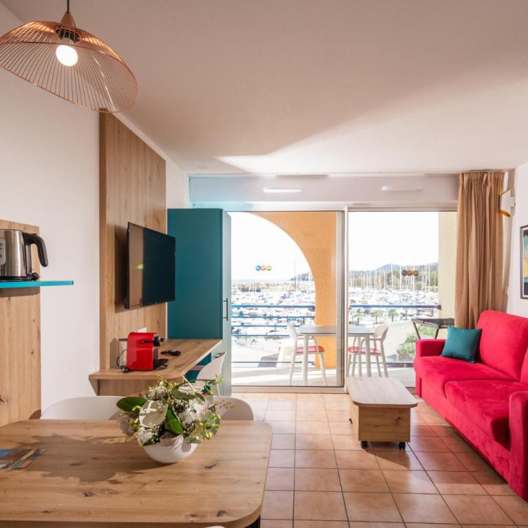 Appart Hôtel Mer & Golf Port Argelès - Appartement Confort 1 Chambre - Côté Port - 4