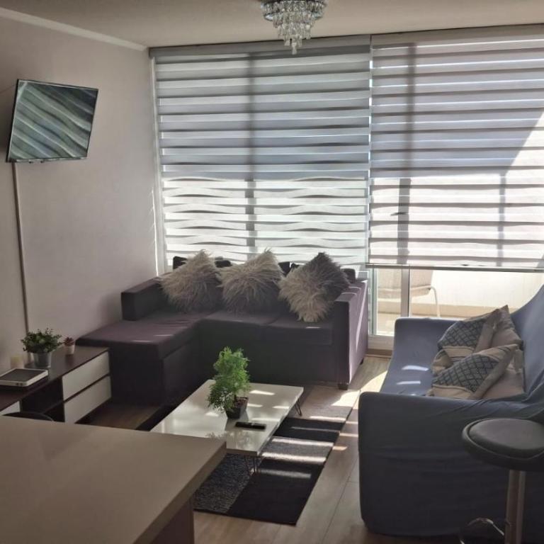 Lindo departamento de vacaciones, vista a la bahia de Valparaíso - Two-Bedroom Apartment - 10
