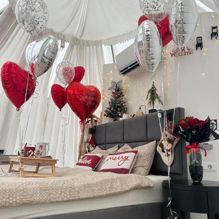 Igloo glamping dome Sarajevo - Deluxe One-Bedroom Apartment with City View - 18