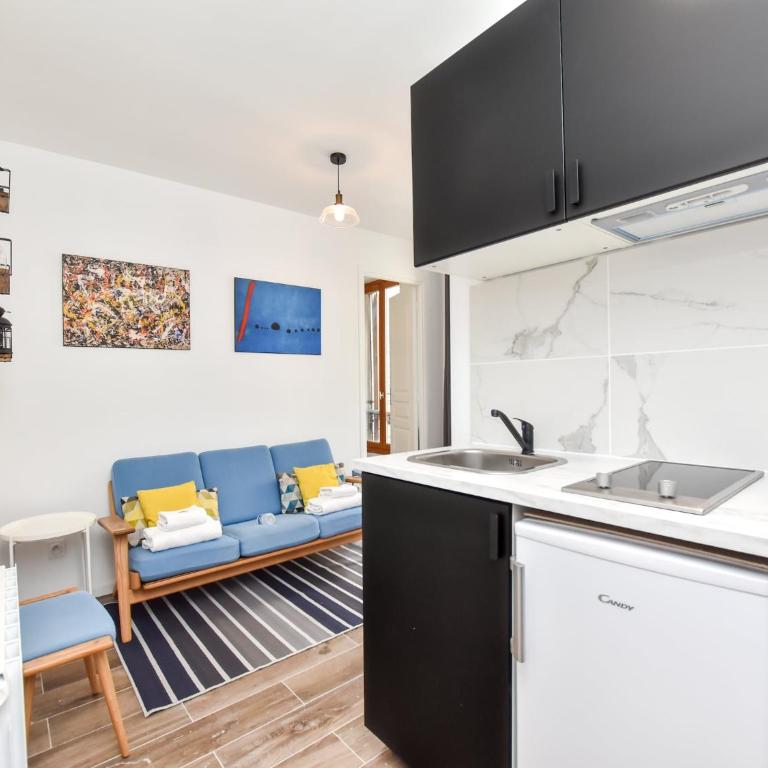 T2 Design & cosy G - Porte de Paris Saint-Denis BAIL MOBILITE - One-Bedroom Apartment - 4
