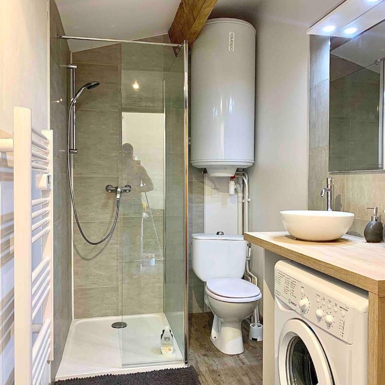 T2 climatisé avec terrasse & parking Plage à pied 5min Presqu ile de Giens - Apartment mit 1 Schlafzimmer - 7