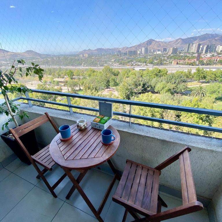Great view of Santiago City near of subway station - Apartamento de 2 dormitorios con vistas a la ciudad - 1