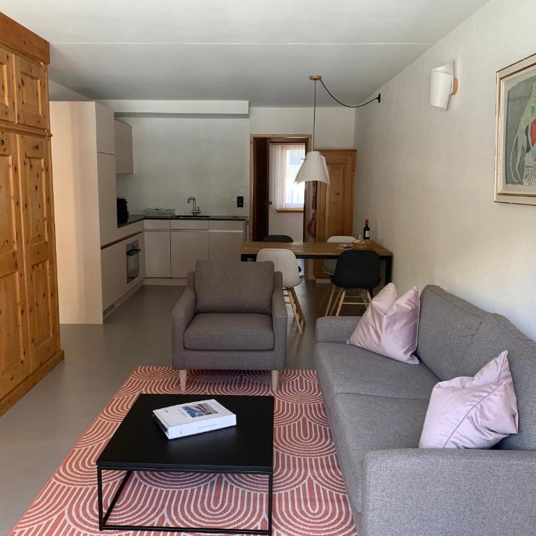 Chesa La Furia - Apartment mit 1 Schlafzimmer und Balkon - 13
