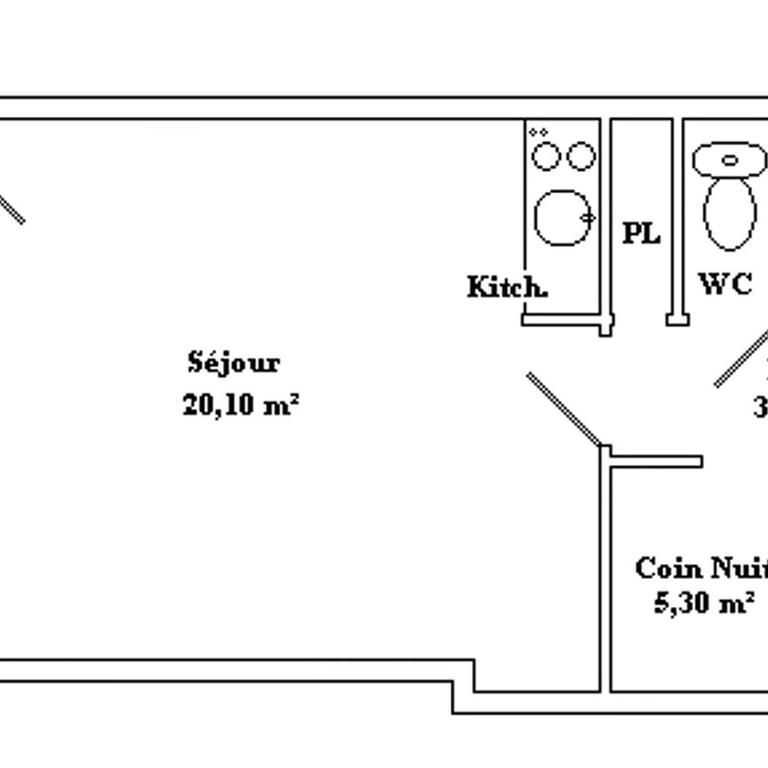 Studio cabine au centre, balcon sud, parking, proche pistes et commerces - FR-1-459-89 - Estudio - 11