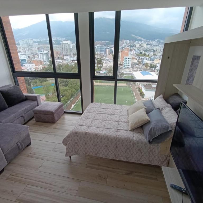 Suite Estadio Olímpico Atahualpa - Apartamento de 1 dormitorio - 52