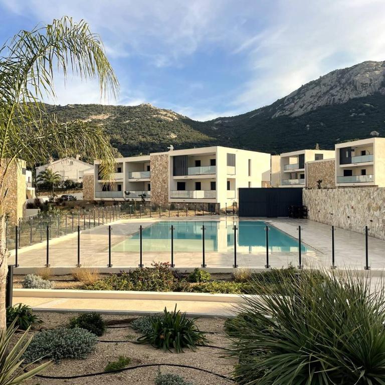 T3 vue panoramique sur la baie de Calvi - Apartment mit 2 Schlafzimmern und Meerblick - 11