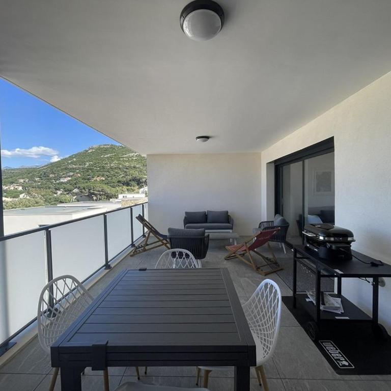 T3 vue panoramique sur la baie de Calvi - Apartment mit 2 Schlafzimmern und Meerblick - 12