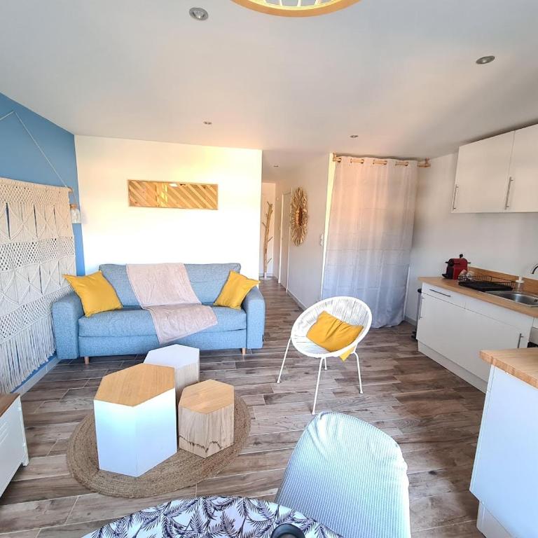 Joli T2 climatisé bord de mer tout équipé - Apartment mit 1 Schlafzimmer - 6