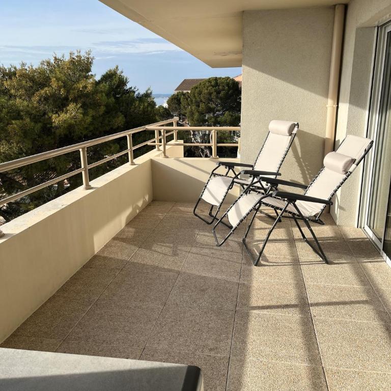 Sète vue mer, secteur des plages, T3 de standing climatisé avec grande terrasse - Apartment mit 2 Schlafzimmern - 21