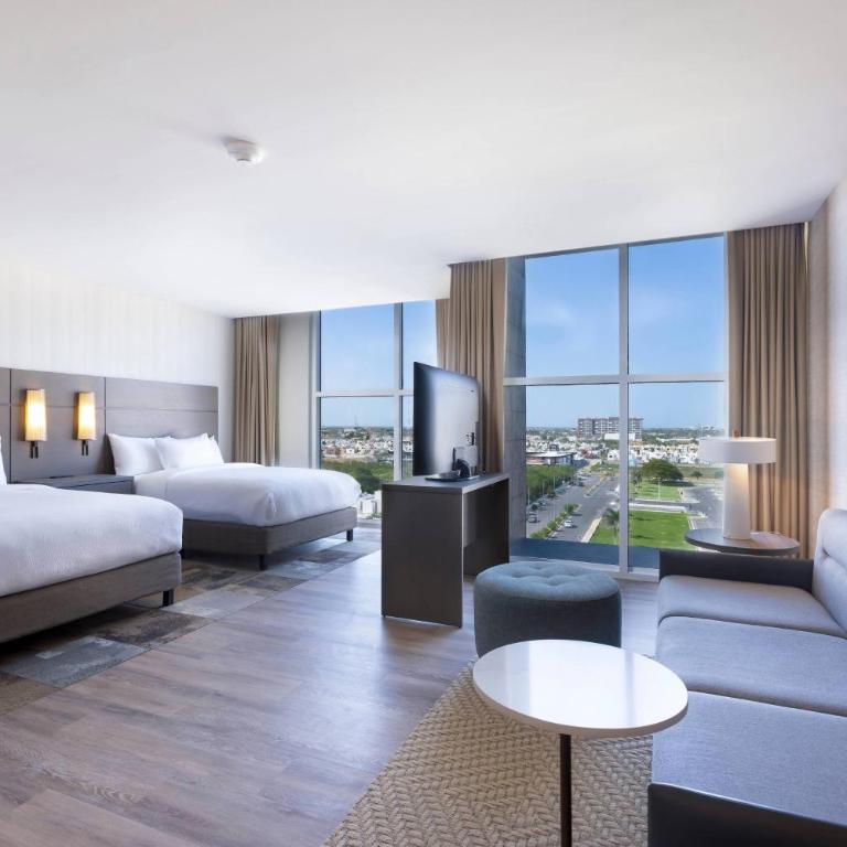 Residence Inn by Marriott Merida - Estudio con vistas a la ciudad - 2 camas grandes - 2